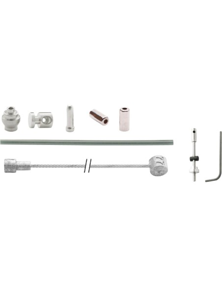 Elvedes remkabel kit + inbus draadeind rvs zilver