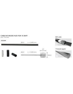 Elvedes schakel kabelkit Micro flex 3.2mm