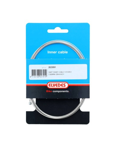 Elvedes schakel binnenkabel rvs 0.9mm nippel 4x4