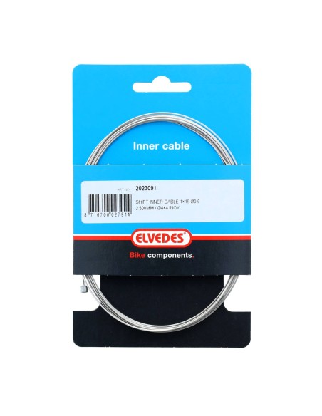 Elvedes schakel binnenkabel rvs 0.9mm nippel 4x4