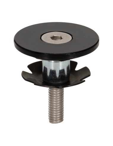 Elvedes stuurdop platte vorm 1 1/8 inch metalen stuurpen