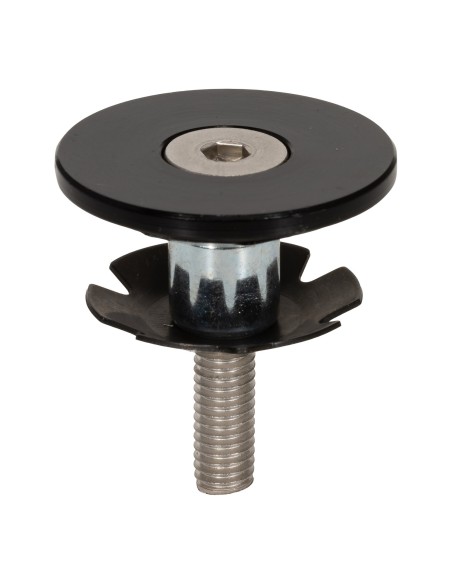 Elvedes stuurdop platte vorm 1 1/8 inch metalen stuurpen