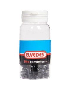 Elvedes gesealede ferrules 5,0mm zwart (50)