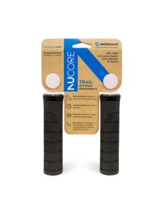 Herrmans handvatten Nucore Grip trail wave 130mm zwart