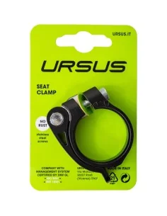 Ursus zadelpenklem met snelspanner 38.1 alu zwart