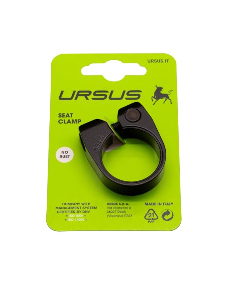 Ursus zadelpenklem 34.9 alu zwart