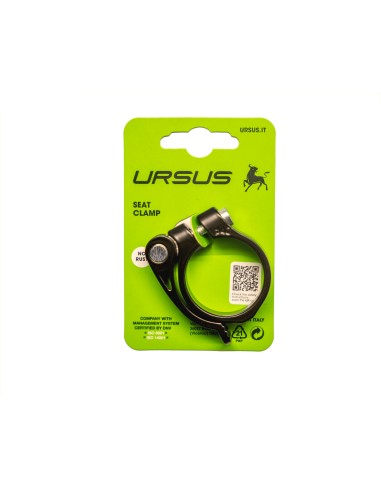Ursus zadelpenklem met snelspanner 40mm alu zwart