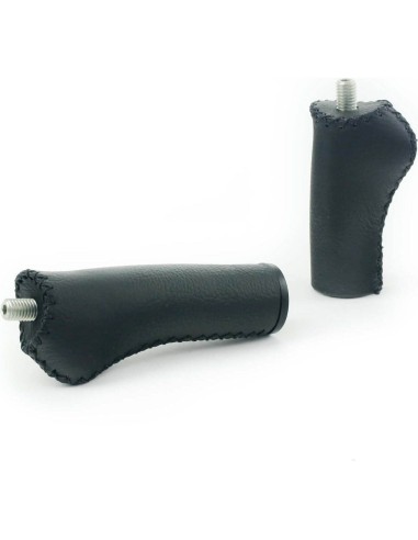 Widek handvatten Leer city 90/120mm zwart