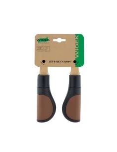 Widek handvatten City comfort 120mm zwart/bruin