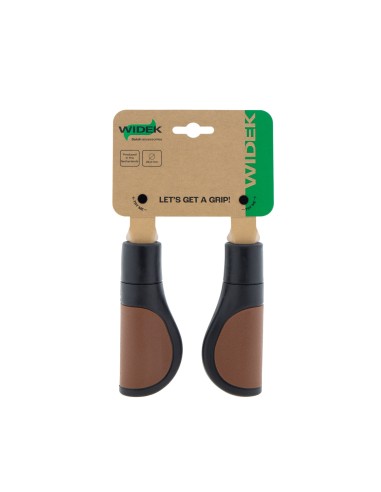 Widek handvatten City comfort 120mm zwart/bruin