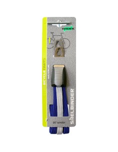 Widek triobinder 20 blauw/zilver