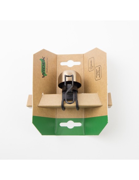 Widek bel Paperclip mini XXL nz PVD rood koper op kaart