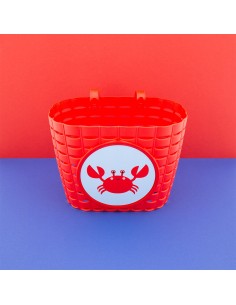 Widek fietsmandje Explorer Clappy Crab rood