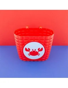 Widek fietsmandje Explorer Clappy Crab rood