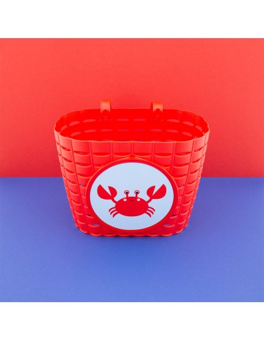 Widek fietsmandje Explorer Clappy Crab rood