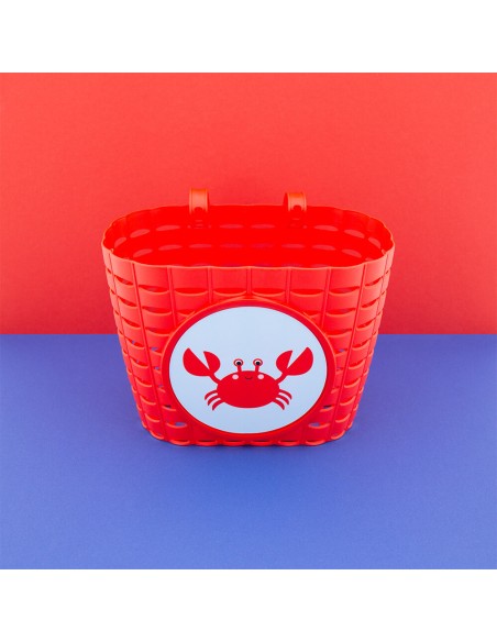 Widek fietsmandje Explorer Clappy Crab rood