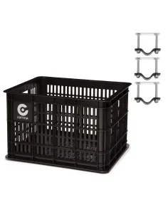 Cortina Krat Dubai incl. bevestiging 29,5L zwart 45x35x25cm