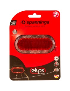 Spanninga achterlicht Elips Xb batterij 80mm