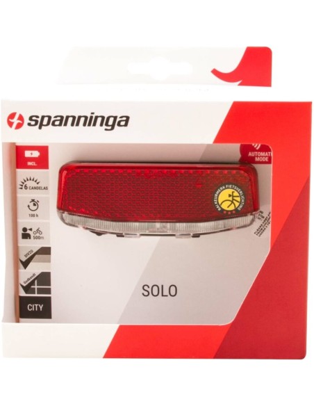 Spanninga achterlicht Solo Xba batterij 50/80mm