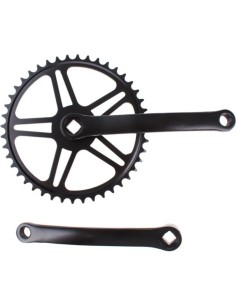 Vinty crankstel 44t spieloos zwart
