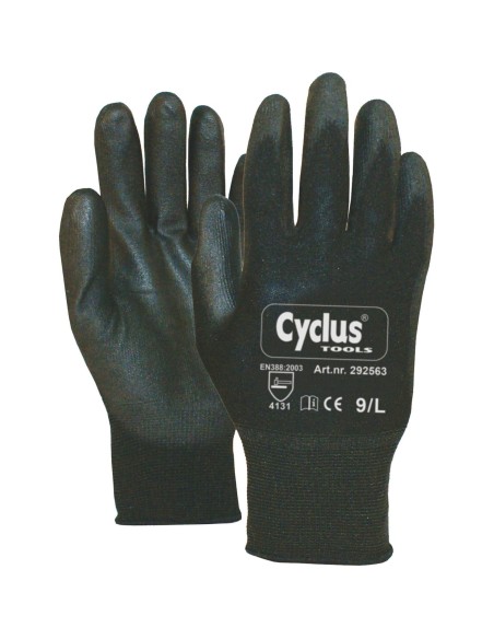 Cyclus handschoen WP L zw/brn