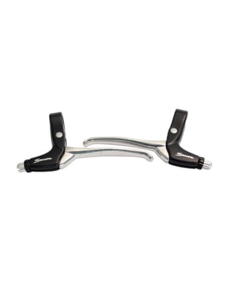 Saccon remgreep set L211 canti/rollerbrake zwart/zilver