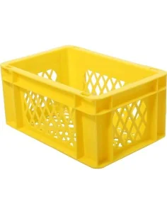 Fietskrat / bagagekrat mini geel 30x20x14,5cm