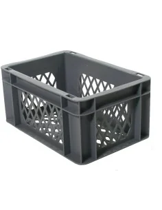 Fietskrat / bagagekrat mini grijs 30x20x14,5cm