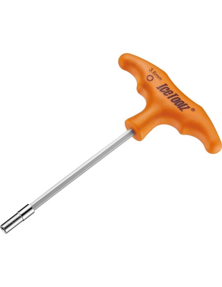 IceToolz nippelsleutel 4-kant 3.6mm met T-handvat