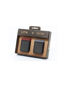 LITTA verlichtingsset zonne-energie zwart