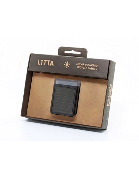 LITTA koplamp zonne-energie zwart