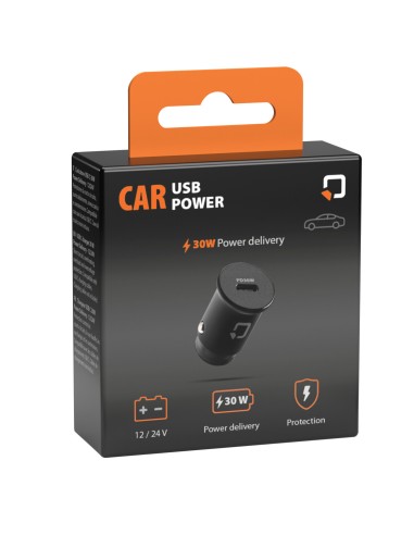 Optiline Car Usb Power, 1 Usb C port charger 30W - 12/24V