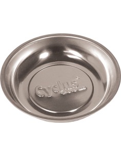 Cyclus gereedschapbakje RVS met magneet, rond