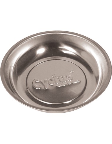 Cyclus gereedschapbakje RVS met magneet, rond