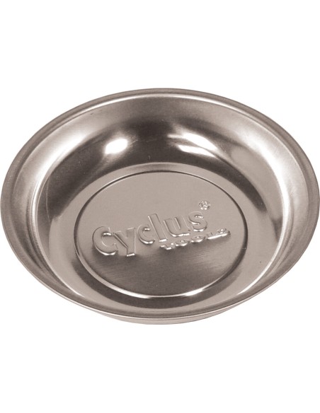 Cyclus gereedschapbakje RVS met magneet, rond
