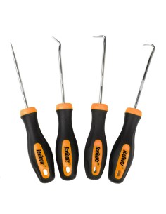 IceToolz haak set, recht, 45gr, 90gr, gebogen, 4-delig