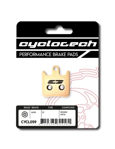 Cyclotech schijfremblok Prodisc Metal Hope X2