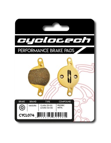 Cyclotech schijfremblok Prodisc Metal Magura Clara