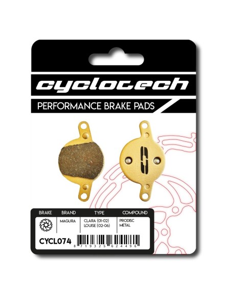 Cyclotech schijfremblok Prodisc Metal Magura Clara