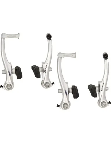 Saccon V-brake set voor + achter zilver
