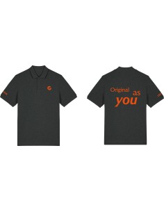 Cortina Polo Unisex - Dark Heather Grey - L