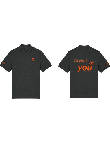 Cortina Polo Unisex - Dark Heather Grey - M