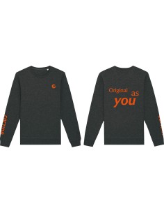Cortina Sweatshirt Unisex - Dark Heather Grey - S