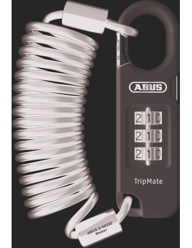 Abus kabelslot code Combiflex Tripmate 180 white