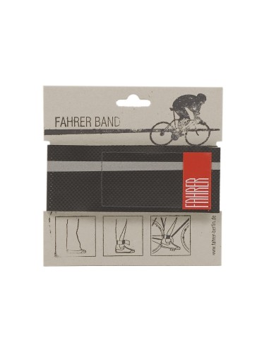 FAHRER broekklem Band refelecterend zwart