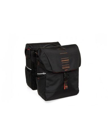 New Looxs fietstas dubbel Vigo black orange MIK 40L
