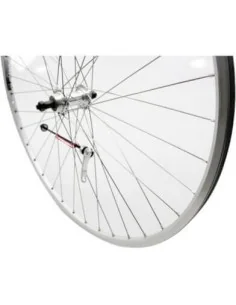 Roland achterwiel 28 x 1 race uitval freewh zilver RVS spk