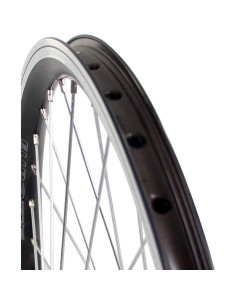 Roland voorwiel 24 x 1.75 vast Alu V-profil zwart zink spk