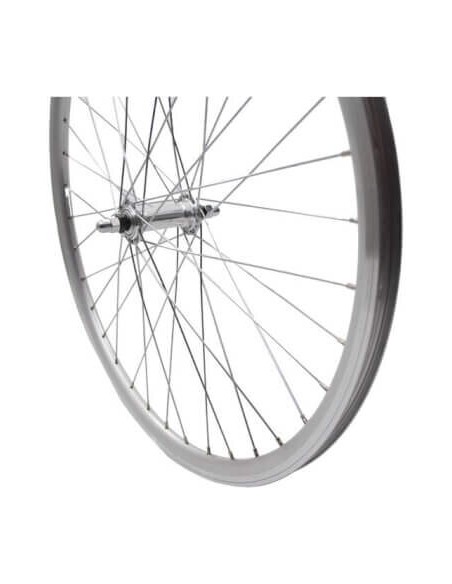 Roland voorwiel 26 x 1.75 vast Alu V-profil zilver zink spk