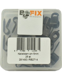 Bofix doos kabelklem enkel 5mm (25 stuks)